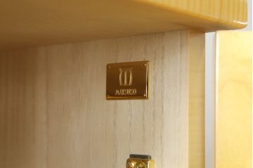中古　松創(MATSUSO)　洗練された佇まいが魅力的な幅狭ワードローブ(洋服タンス、戸棚、収納棚、キャビネット)(R-076009)