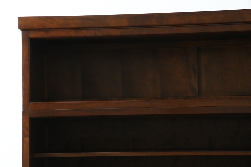 中古　美品　松本民芸家具　和モダンな雰囲気を醸し出す舞良型食器棚　定価約133万円　(R-076011)