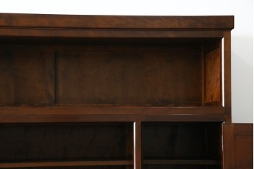 中古　美品　松本民芸家具　和モダンな雰囲気を醸し出す舞良型食器棚　定価約133万円　(R-076011)