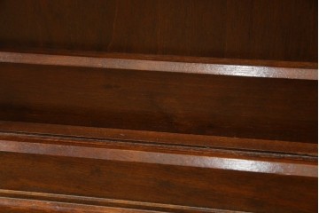 中古　美品　松本民芸家具　和モダンな雰囲気を醸し出す舞良型食器棚　定価約133万円　(R-076011)