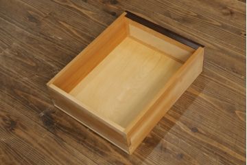 中古　美品　松本民芸家具　和モダンな雰囲気を醸し出す舞良型食器棚(キャビネット、水屋箪笥、収納棚、戸棚)(定価約133万円)(R-076011)