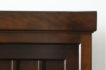 中古　美品　松本民芸家具　和モダンな雰囲気を醸し出す舞良型食器棚(キャビネット、水屋箪笥、収納棚、戸棚)(定価約133万円)(R-076011)