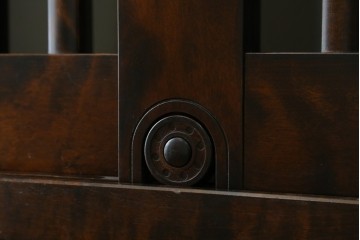 中古　星野民芸(星野民藝)　引手のデザインがおもしろいキャビネット　(R-076012)