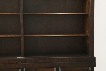中古　星野民芸(星野民藝)　落ち着いたシックな色合いが魅力のキャビネット(水屋箪笥、食器棚、収納棚、戸棚)(R-076012)