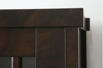 中古　星野民芸(星野民藝)　落ち着いたシックな色合いが魅力のキャビネット(水屋箪笥、食器棚、収納棚、戸棚)(R-076012)
