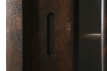 中古　星野民芸(星野民藝)　落ち着いたシックな色合いが魅力のキャビネット(水屋箪笥、食器棚、収納棚、戸棚)(R-076012)