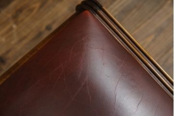 中古　スペイン製　バロッサバレンティ(VARO,S.A. VALENTI)　緩やかな曲線を描くデザインが美しいダイニングチェア2脚セット(椅子、イス)(定価2脚で約30万円)(R-076018)