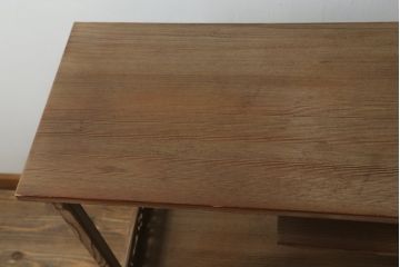 和製ビンテージ　高級杉材　流れるような美しい杢目が目を惹く飾り棚(茶棚、茶箪笥、収納棚、戸棚、キャビネット、ヴィンテージ)(R-076020)