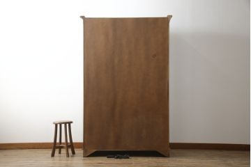 中古　イタリア製　Mobili Signoretto(モビリ シグノレット)　堂々とし佇まいが魅力的なガラスケース(キュリオケース、キャビネット、飾り棚、収納棚)(R-076022)