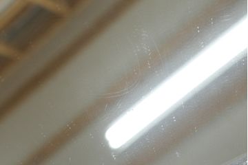 和製アンティーク　高級品!!　総桑材　上質な和の空間づくりにおすすめの彫刻入り姿見(スタンドミラー、鏡)(R-076026)
