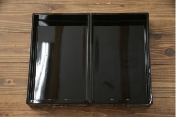 中古　韓国民芸家具　繊細な螺鈿(ラデン)細工が美しい飾り棚(収納棚、戸棚、店舗什器)(R-076027)