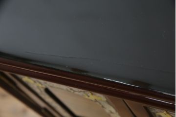 中古　韓国民芸家具　繊細な螺鈿(ラデン)細工が美しい飾り棚(収納棚、戸棚、店舗什器)(R-076027)