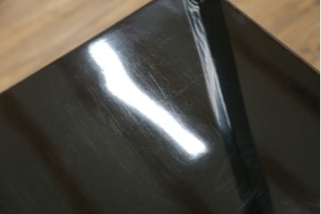 中古　韓国民芸家具　繊細な螺鈿(ラデン)細工が美しい飾り棚(収納棚、戸棚、店舗什器)(R-076027)