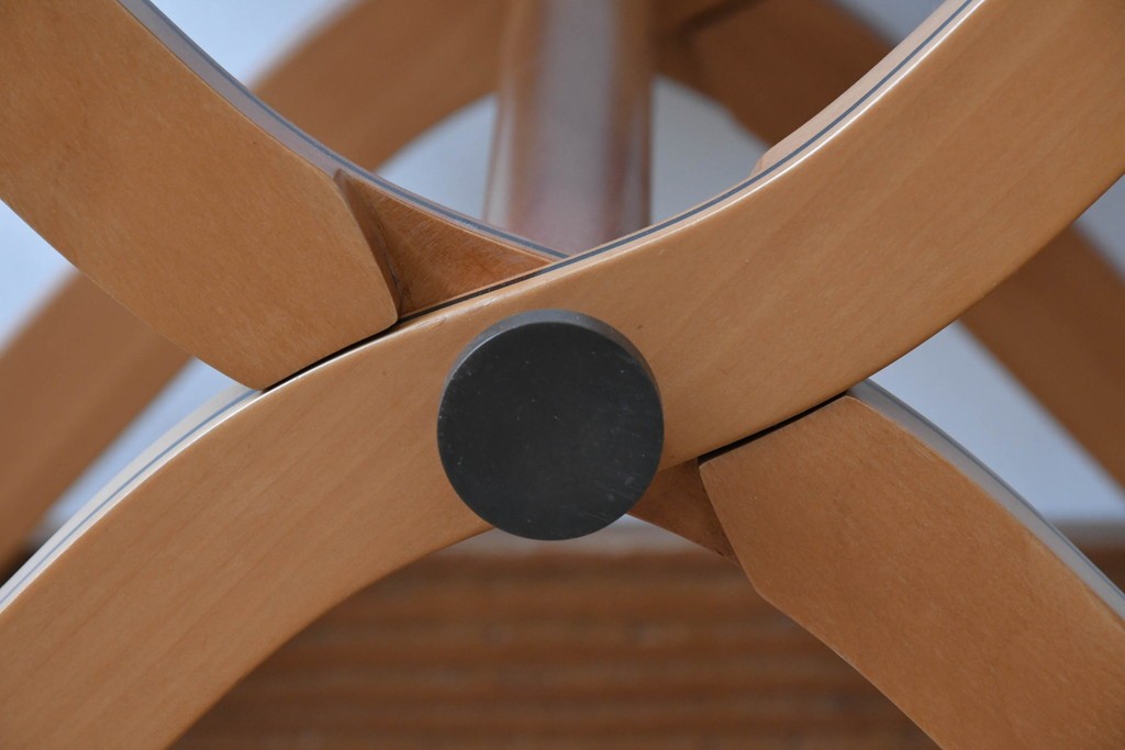 中古　HERMES(エルメス)　本革　PIPPAシリーズ　イエローカラーのレザーが魅力的な折り畳み式チェア　定価約160万円　(R-076033)