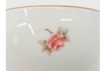 大倉陶園(OKURA、OAC)　小花　プチローズ　可憐で上品な雰囲気を醸し出す茶器セット(バラ、薔薇、急須、湯呑み5客、湯のみ、箱付き、洋食器)(R-076035)