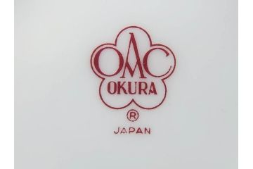 大倉陶園(OKURA、OAC)　小花　プチローズ　可憐で上品な雰囲気を醸し出す茶器セット(バラ、薔薇、急須、湯呑み5客、湯のみ、箱付き、洋食器)(R-076035)