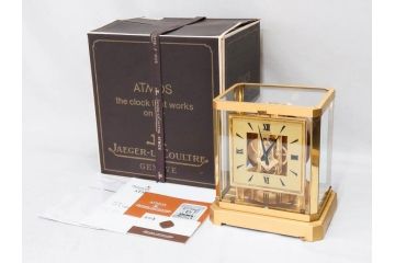 スイス　ジャガー・ルクルト　ATMOS　アトモス　空気で動く　置時計(JAEGER-LECOULTRE&CIE、ガス、箱付き、半永久)(R-076037)