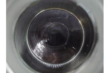 アンティーク雑貨　昭和レトロ　お洒落なインテリアとしても活躍してくれる蓋付きガラス瓶3個セット(キャニスター、硝子、ガラスビン、菓子瓶、フタ付き、MADE IN OCCUPIED JAPAN(占領下の日本製)、オキュパイド ジャパン)(R-076043)