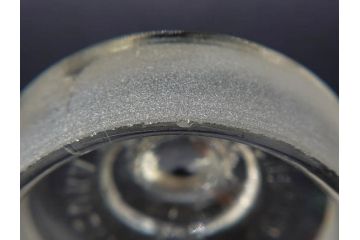 アンティーク雑貨　昭和レトロ　お洒落なインテリアとしても活躍してくれる蓋付きガラス瓶3個セット(キャニスター、硝子、ガラスビン、菓子瓶、フタ付き、MADE IN OCCUPIED JAPAN(占領下の日本製)、オキュパイド ジャパン)(R-076043)
