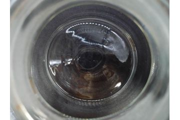 アンティーク雑貨　昭和レトロ　お洒落なインテリアとしても活躍してくれる蓋付きガラス瓶3個セット(キャニスター、硝子、ガラスビン、菓子瓶、フタ付き、MADE IN OCCUPIED JAPAN(占領下の日本製)、オキュパイド ジャパン)(R-076043)