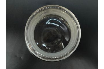 アンティーク雑貨　昭和レトロ　お洒落なインテリアとしても活躍してくれる蓋付きガラス瓶3個セット(キャニスター、硝子、ガラスビン、菓子瓶、フタ付き、MADE IN OCCUPIED JAPAN(占領下の日本製)、オキュパイド ジャパン)(R-076044)
