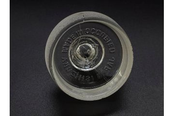 アンティーク雑貨　昭和レトロ　お洒落なインテリアとしても活躍してくれる蓋付きガラス瓶3個セット(キャニスター、硝子、ガラスビン、菓子瓶、フタ付き、MADE IN OCCUPIED JAPAN(占領下の日本製)、オキュパイド ジャパン)(R-076044)