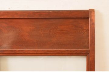 アンティーク建具　明るい木色が温かみを感じるガラス戸2枚セット(引き戸)(R-076045)
