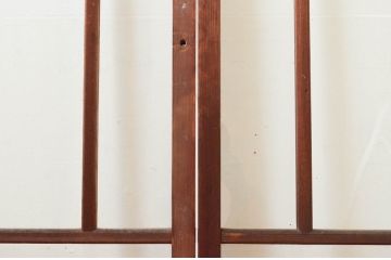 アンティーク建具　大正ロマン　古い木味が趣あふれるガラス戸4枚セット(引き戸)(R-076046)
