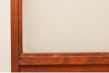 アンティーク建具　明るい木色が温かみを感じるガラス戸2枚セット(引き戸)(R-076047)