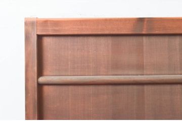 アンティーク建具　心和ませる古い木味が魅力的な舞良戸2枚セット(横桟引き戸、まいらど、板戸、引き戸)(R-076048)