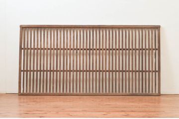 アンティーク建具　和モダンな空間づくりにおすすめの格子明り取り1枚(明かり取り、格子欄間)(R-076050)