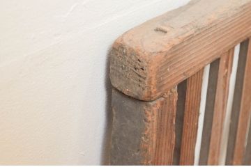 アンティーク建具　和モダンな空間づくりにおすすめの格子明り取り1枚(明かり取り、格子欄間)(R-076050)