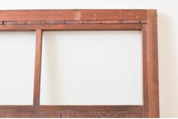 アンティーク建具　ノスタルジックな雰囲気あふれる扉1枚(ドア、ガラス戸、木製扉)(R-076051)