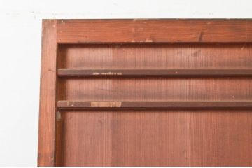 アンティーク建具　凝ったデザインが空間のアクセントになる扉1枚(ドア、ガラス戸、木製扉、ガラス扉)(R-076052)