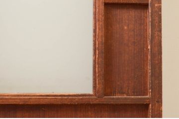 アンティーク建具　凝ったデザインが空間のアクセントになる扉1枚(ドア、ガラス戸、木製扉、ガラス扉)(R-076052)