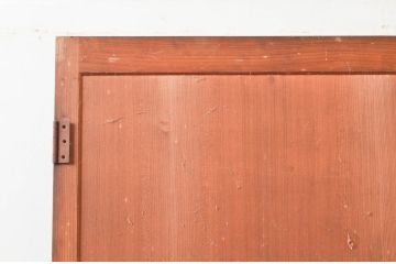 アンティーク建具　凝ったデザインが空間のアクセントになる扉1枚(ドア、ガラス戸、木製扉、ガラス扉)(R-076052)