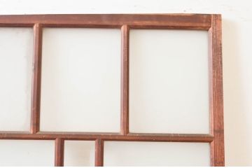 アンティーク建具　大正ロマンな雰囲気を盛り上げるガラス扉1枚(ドア、ガラス戸、木製扉)(R-076053)