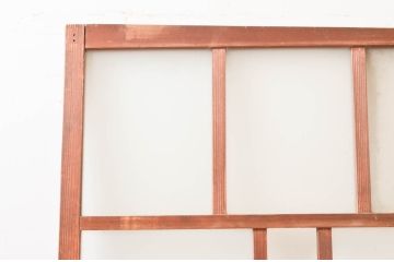 アンティーク建具　大正ロマンな雰囲気を盛り上げるガラス扉1枚(ドア、ガラス戸、木製扉)(R-076053)