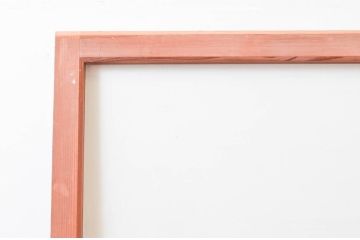 アンティーク建具　趣ある木味が魅力的なガラス戸2枚セット(引き戸)(R-076054)