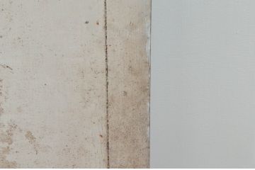 アンティーク建具　ペイント仕上げ限定　シャビーなペイントがお洒落なルーバー窓4枚セット(引き戸、ジャロジー窓、目隠しルーバー、雨戸、木製)(R-076057)
