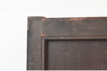 アンティーク建具　鋲付きがお洒落なアクセントになる板戸2枚セット(引き戸)(R-076058)