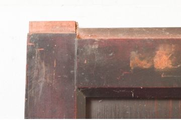 アンティーク建具　古民家インテリアの空間づくりにおすすめの幅広帯戸2枚セット(引き戸、板戸)(R-076059)