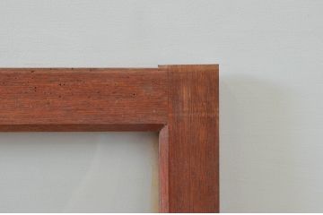アンティーク建具　レトロ空間におすすめ!素朴な木味が魅力的なガラス窓4枚セット(引き戸、ガラス戸)(R-076063)