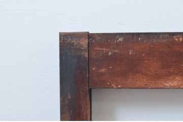 アンティーク建具　どこか懐かしさを感じるガラス窓2枚セット(引き戸、ガラス戸)(R-076064)
