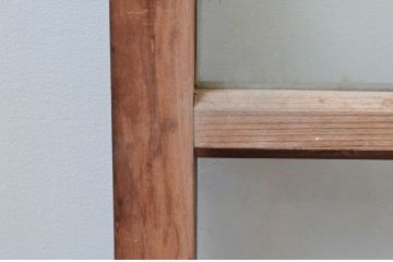 アンティーク建具　どこか懐かしさを感じるガラス窓2枚セット(引き戸、ガラス戸)(R-076064)