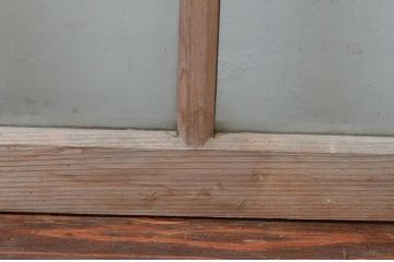 アンティーク建具　どこか懐かしさを感じるガラス窓2枚セット(引き戸、ガラス戸)(R-076064)