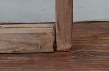 アンティーク建具　どこか懐かしさを感じるガラス窓2枚セット(引き戸、ガラス戸)(R-076064)