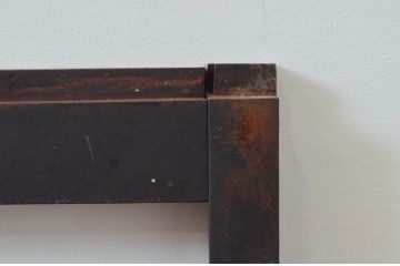 アンティーク建具　どこか懐かしさを感じるガラス窓2枚セット(引き戸、ガラス戸)(R-076064)