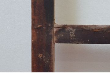 アンティーク建具　どこか懐かしさを感じるガラス窓2枚セット(引き戸、ガラス戸)(R-076064)