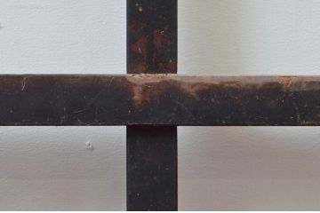 アンティーク建具　どこか懐かしさを感じるガラス窓2枚セット(引き戸、ガラス戸)(R-076064)